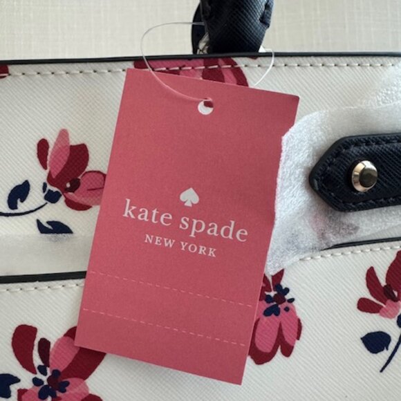 Kate Spade NWT Madison "Staci Tea Garden Toss" Satchel - Picture 4 of 7
